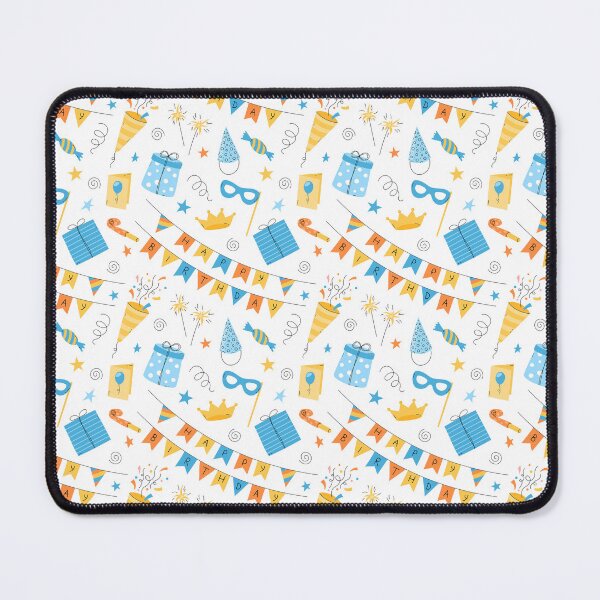 Item preview, Happy Birthday Print with Cute Colorful Bday Objects designed and sold by AnnaVioletStore.