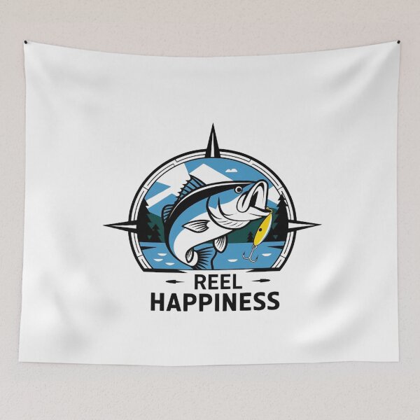 Item preview, Reel Happiness Fishing lover & angler designed and sold by BLZART.