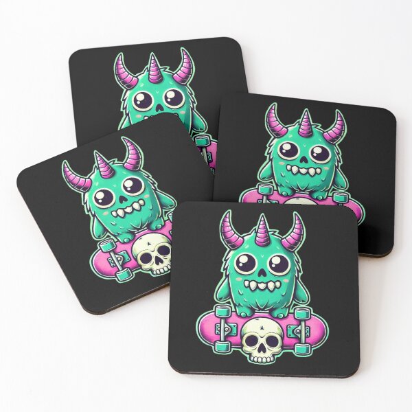 Item preview, Monster Kawaii Skull designed and sold by Myra365Art.