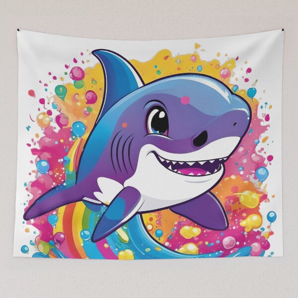 Item preview, Rainbow Shark designed and sold by MoonBunniie.