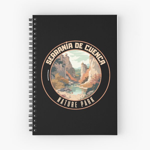 Artikelvorschau, Naturpark Serrania de Cuenca in Cuenca Spanien Kunst-Reise-Emblem entworfen und verkauft von MaateoDesign.