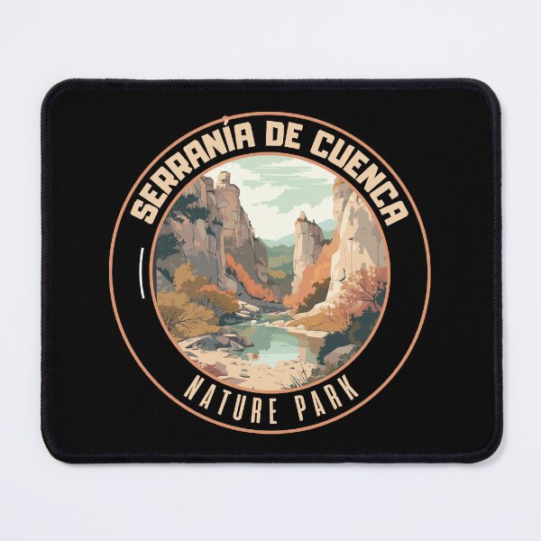Item preview, Serrania de Cuenca Nature Park in Cuenca Spain Art Travel Emblem designed and sold by MaateoDesign.