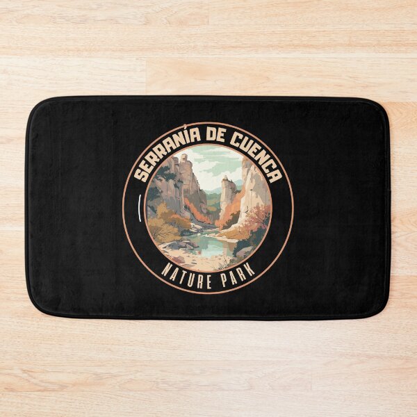 Item preview, Serrania de Cuenca Nature Park in Cuenca Spain Art Travel Emblem designed and sold by MaateoDesign.
