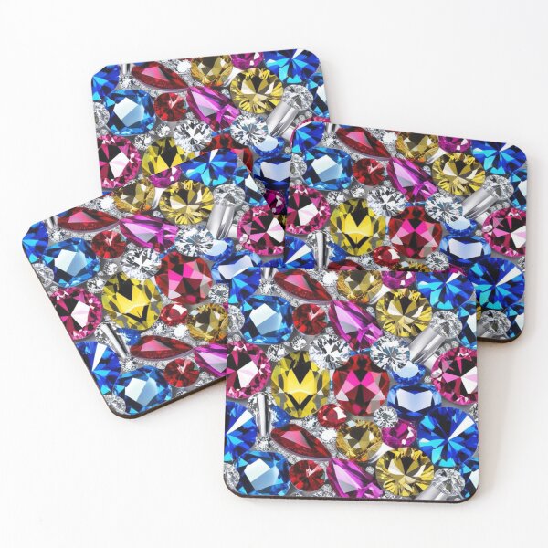 Item preview, Colourful gemstones and diamonds pattern designed and sold by Chippychips1.