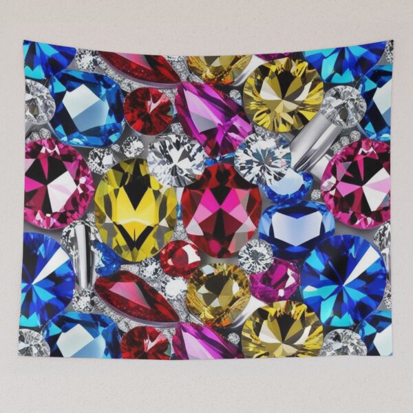 Item preview, Colourful gemstones and diamonds pattern designed and sold by Chippychips1.