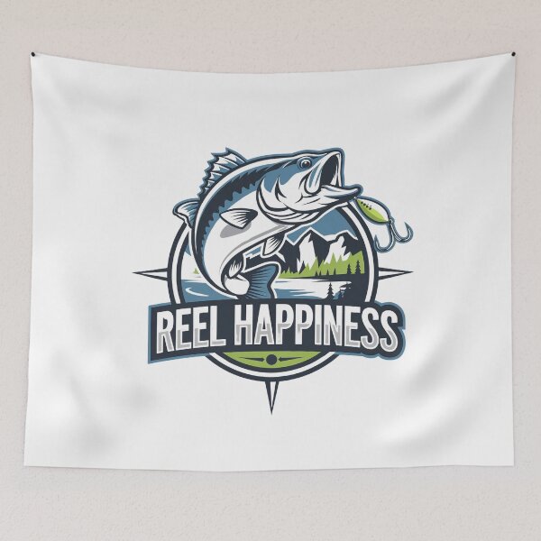 Item preview, Reel Happiness Fishing lover & angler designed and sold by BLZART.