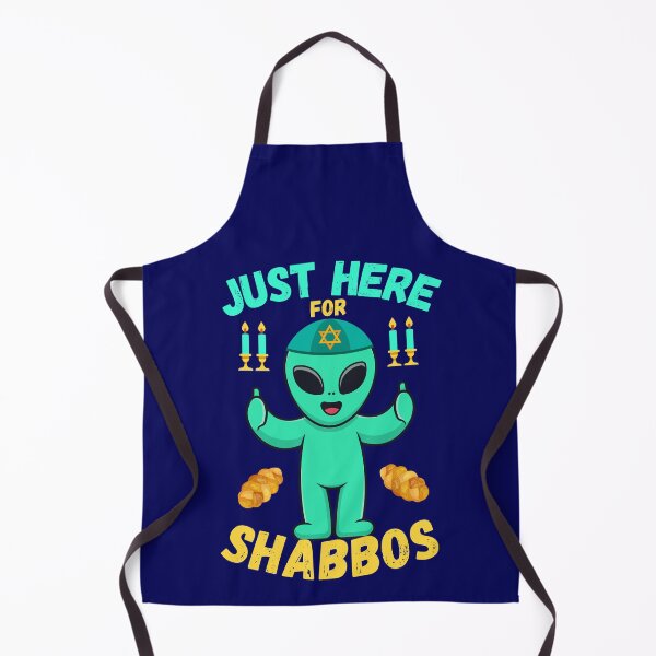 Item preview, Just Here For Shabbos Funny Jewish Alien designed and sold by SharpThreadZ.