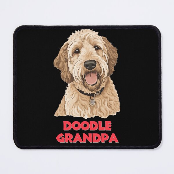 Item preview, Doodle Grandpa Cream Colored Labradoodle Looking Affectionately  designed and sold by PoodleDoodles4U.