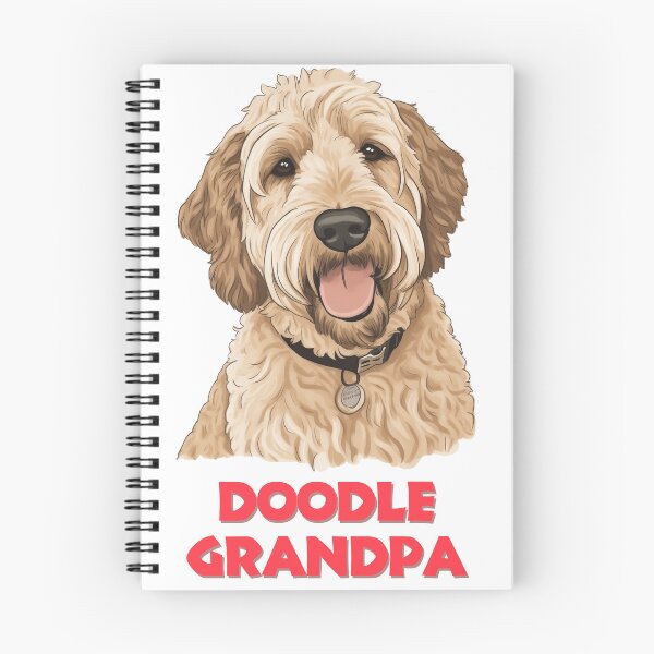 Item preview, Doodle Grandpa Cream Colored Labradoodle Looking Affectionately  designed and sold by PoodleDoodles4U.