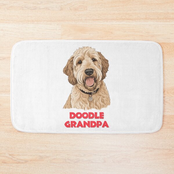 Item preview, Doodle Grandpa Cream Colored Labradoodle Looking Affectionately  designed and sold by PoodleDoodles4U.
