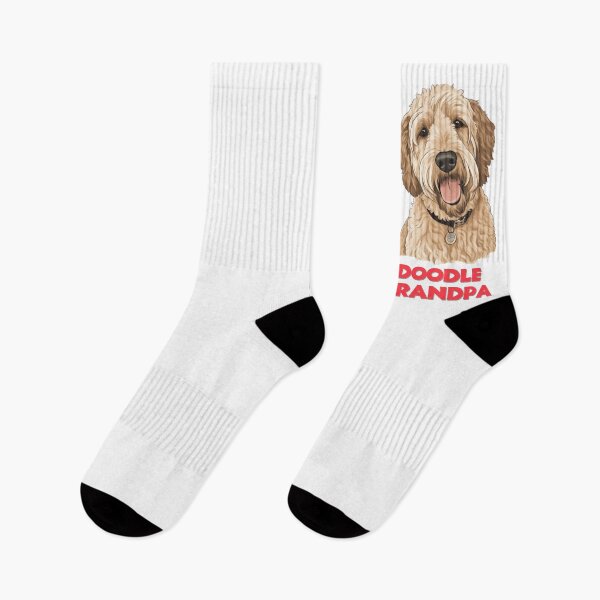 Item preview, Doodle Grandpa Cream Colored Labradoodle Looking Affectionately  designed and sold by PoodleDoodles4U.