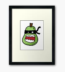 Ninja Pear Framed Print