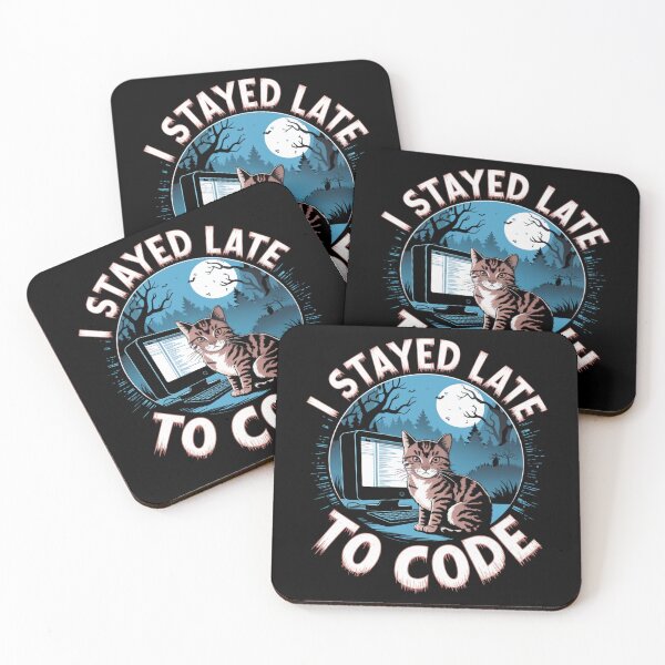 Item preview, Coding Cat Nights designed and sold by ATOTI.