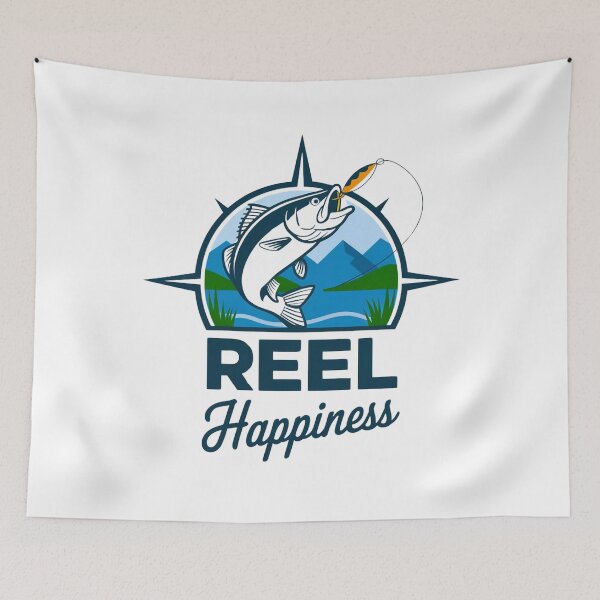 Item preview, Reel Happiness Fishing lover & angler designed and sold by BLZART.