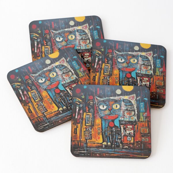 Item preview, Midnight Meow Night Cat Scene designed and sold by Boxing Kangaroo Retail Company.