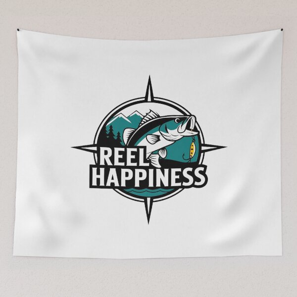 Item preview, Reel Happiness Fishing lover & angler designed and sold by BLZART.
