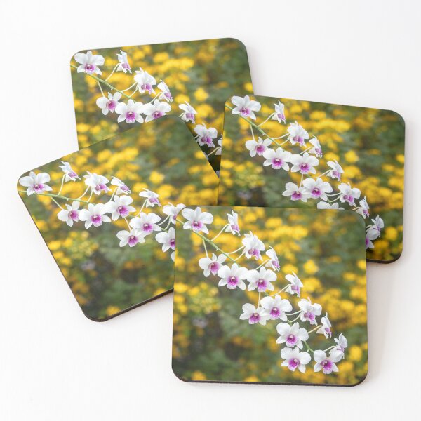 Item preview, White and Purple Dendrobium Orchids X127 designed and sold by RichFrancoCars.