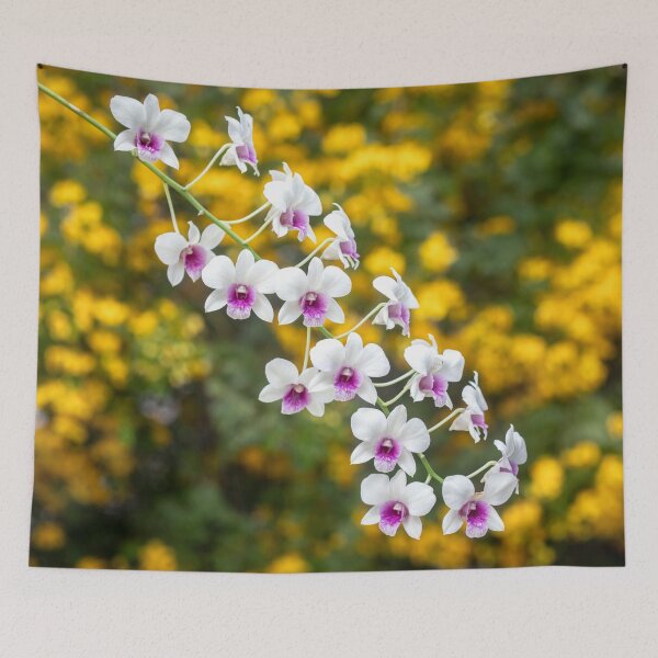 Item preview, White and Purple Dendrobium Orchids X127 designed and sold by RichFrancoCars.