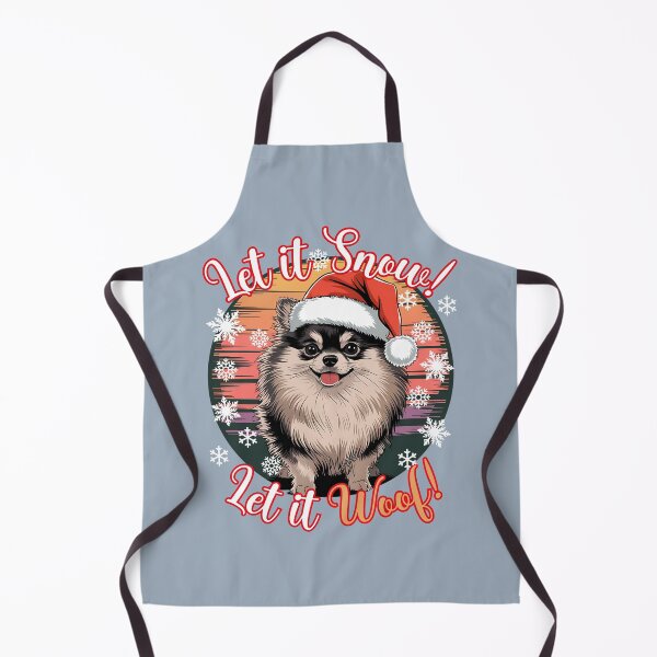 Item preview, Pomeranian Christmas Design - Let It Snow! Let It Woof! designed and sold by EwaVerse.