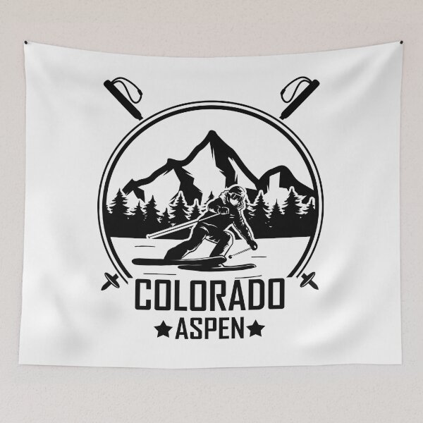 Item preview, Aspen ski resort Colorado Aspen skier designed and sold by Alexaltay.