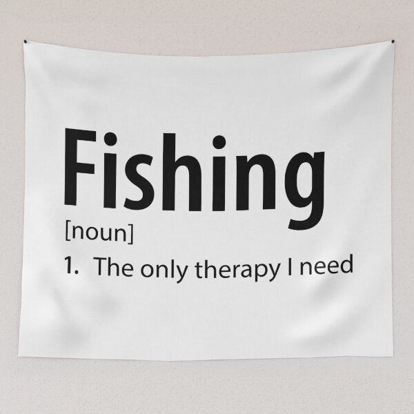 Item preview, Fishing (noun) - The Only Therapy I Need designed and sold by Mysticalbubble.