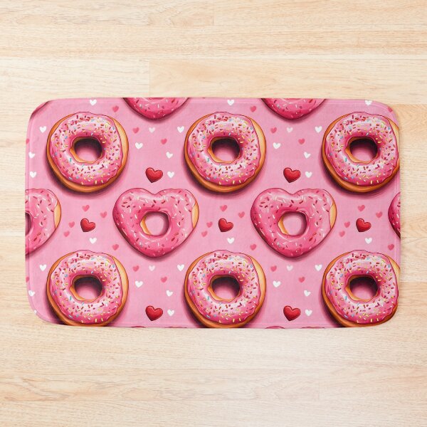 Item preview, Donut Hearts On A Pink Background designed and sold by EL-Lebedenko.