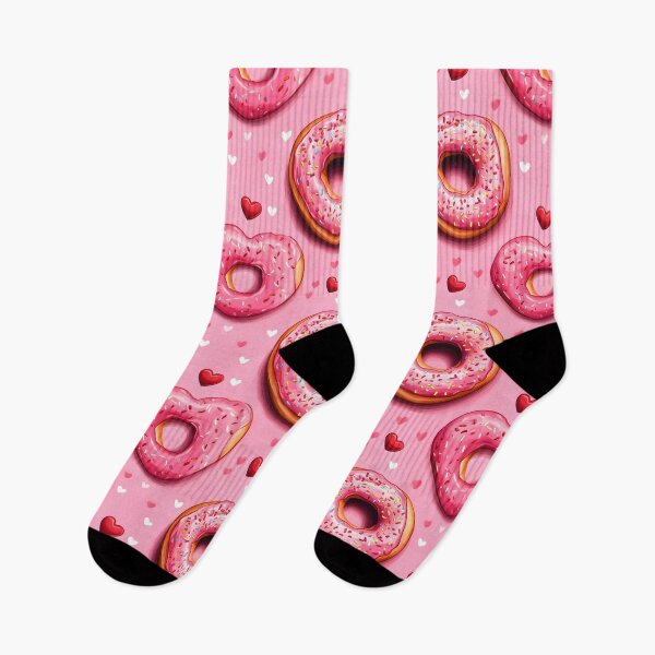 Item preview, Donut Hearts On A Pink Background designed and sold by EL-Lebedenko.