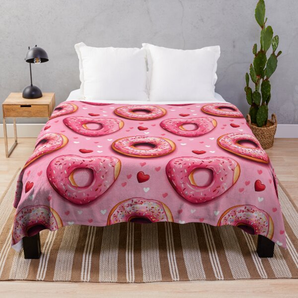 Item preview, Donut Hearts On A Pink Background designed and sold by EL-Lebedenko.