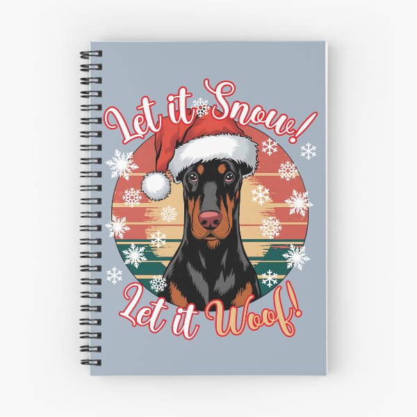 Item preview, Doberman Pinscher Christmas Design - Let It Snow! Let It Woof! designed and sold by EwaVerse.