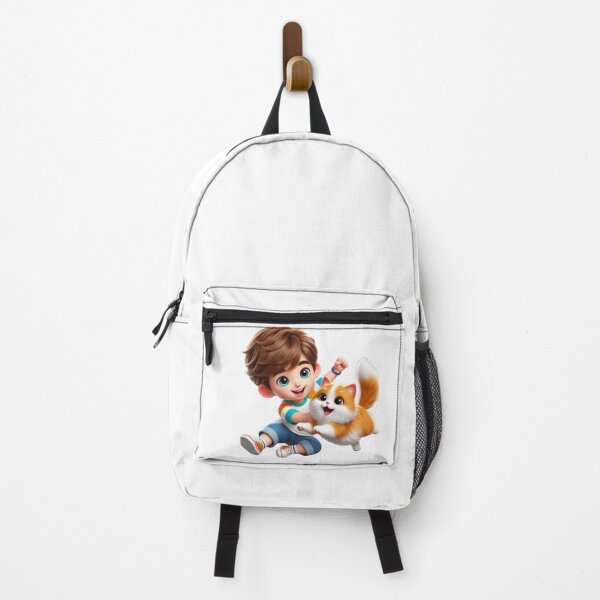 Item preview, Boy and Cat designed and sold by Hevensgarden.