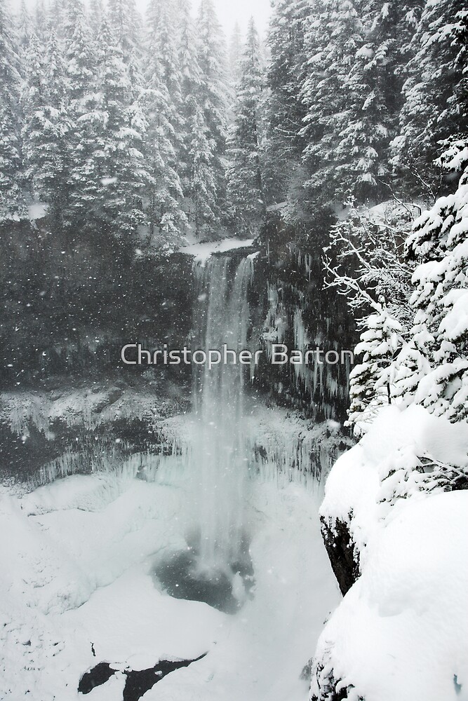 "winter, Brandywine Falls , British Columbia" by Christopher Barton Redbubble