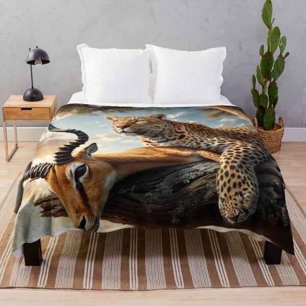Item preview, LEOPARD PROTECTING ITS PREY designed and sold by origingallery.