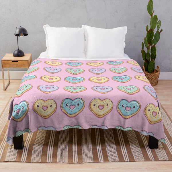 Item preview, Kawaii Donut Hearts Pattern designed and sold by EL-Lebedenko.