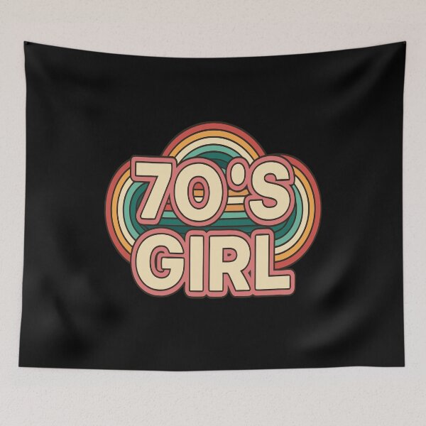 Item preview, 70's Girl Retro Vintage Design designed and sold by Text2tee.
