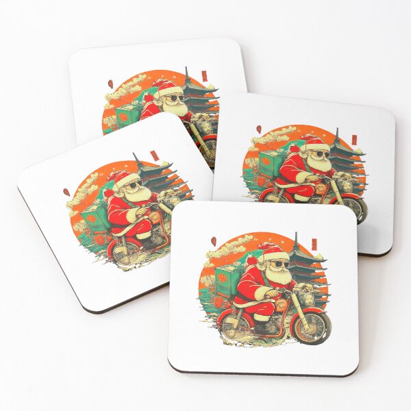 Item preview, Santa Claus Riding Motorcycle , Christmas Biker Santa Graphic , Holiday Santa Biker , Unique Xmas Gift designed and sold by Indyadizine.