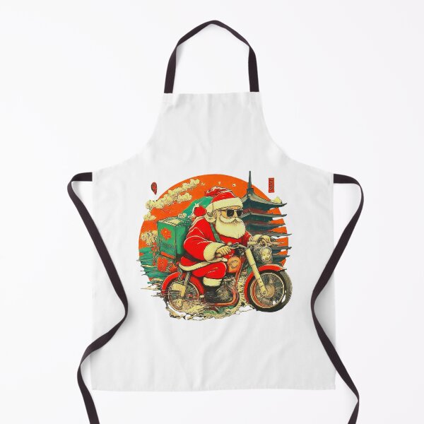 Item preview, Santa Claus Riding Motorcycle , Christmas Biker Santa Graphic , Holiday Santa Biker , Unique Xmas Gift designed and sold by Indyadizine.