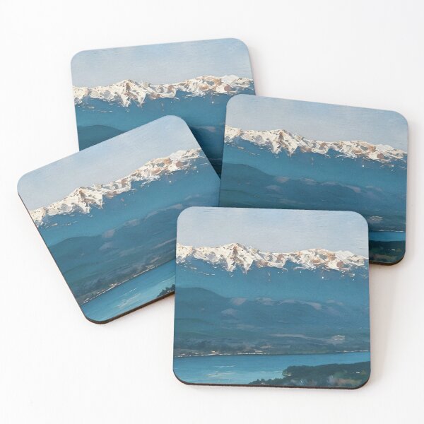 Item preview, Olympic Mountains Hood Canal (Oil Painting) designed and sold by flyscenicair.