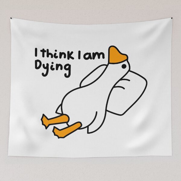 Item preview, Duck, I think I'm dying designed and sold by Renlexd.