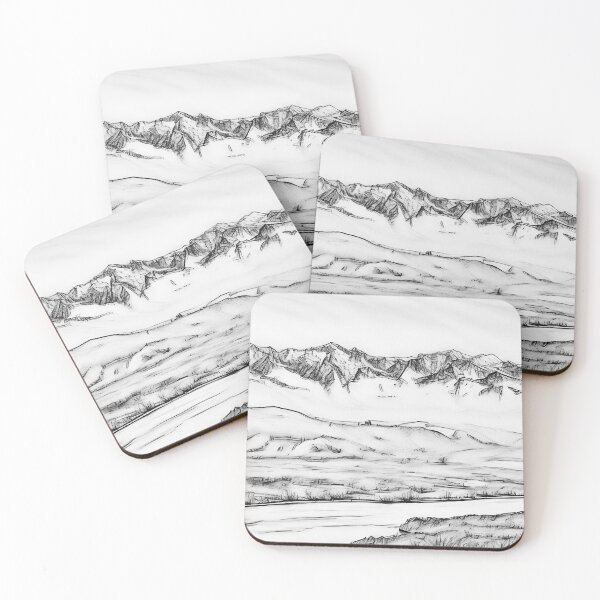 Item preview, Olympic Mountains Hood Canal (Sketch) designed and sold by flyscenicair.
