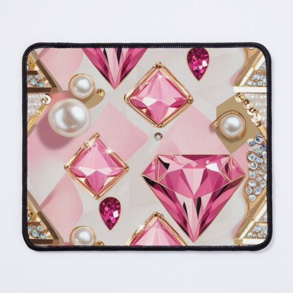 Item preview, Jewelled - Diamonds, pink, gold, Pearls Pattern designed and sold by Chippychips1.