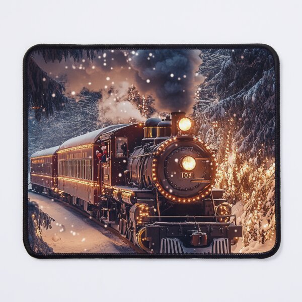 Item preview, The Magical Christmas Train Through the Snowy Forest designed and sold by Cris888.