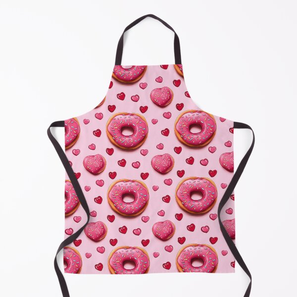 Item preview, Donut Hearts Pink Pattern designed and sold by EL-Lebedenko.