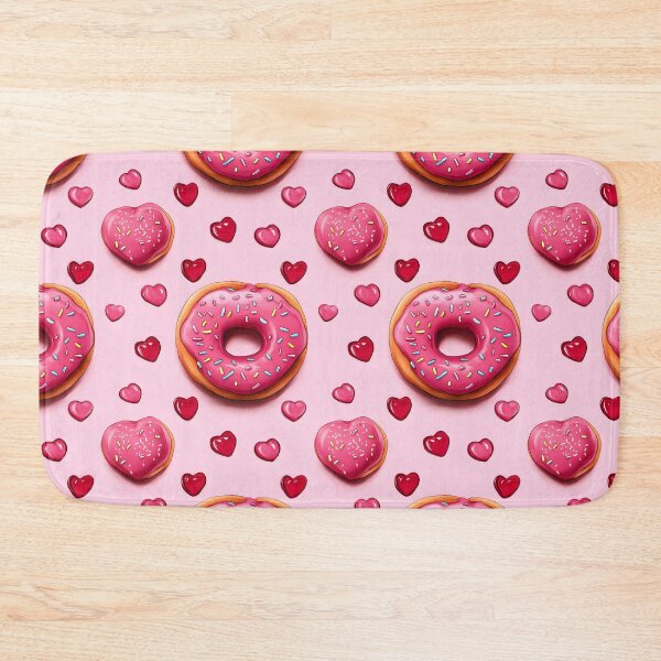 Item preview, Donut Hearts Pink Pattern designed and sold by EL-Lebedenko.