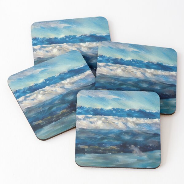 Item preview, Olympic Mountains Puget Sound (Pastel) designed and sold by flyscenicair.