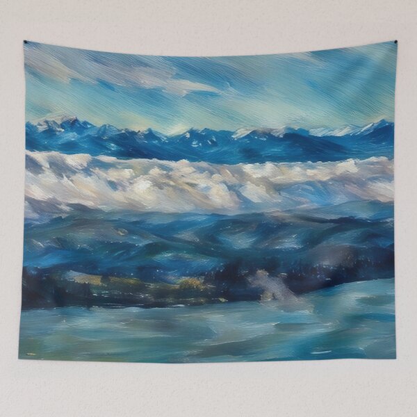 Item preview, Olympic Mountains Puget Sound (Pastel) designed and sold by flyscenicair.