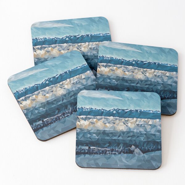 Item preview, Olympic Mountains Puget Sound (Poly Art) designed and sold by flyscenicair.