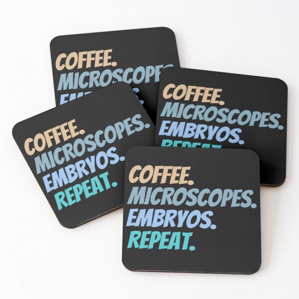 Item preview, Coffee Microscopes Embryos Repeat Embryologist Gift Idea Embryology designed and sold by HosvPrint .s.