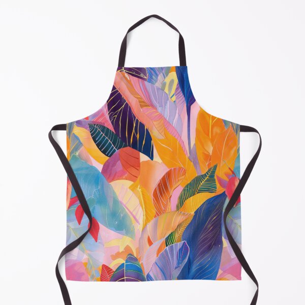 Item preview, Tropical Leaf Symphony in Rainbow Color designed and sold by MindKunst.