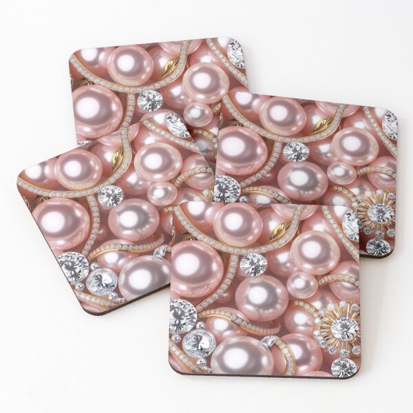 Item preview, Precious Pink - gold, diamonds, pearls, pink  designed and sold by Chippychips1.