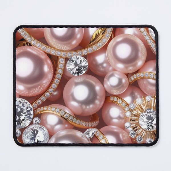 Item preview, Precious Pink - gold, diamonds, pearls, pink designed and sold by Chippychips1.